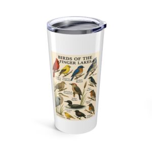 Birdwatching Tumbler 20oz, Eco-Friendly Travel Mug, Gift for Nature Lovers, Outdoor Adventures, Hiking Accessory