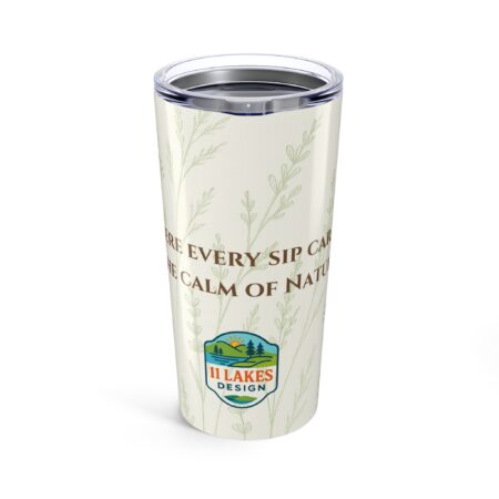 Take the Wild With You Tumbler 20oz | Sip in Serenity, Eco-Friendly Travel Mug, Botanical Travel Tumbler, Inspirational Beverage Container, [...]