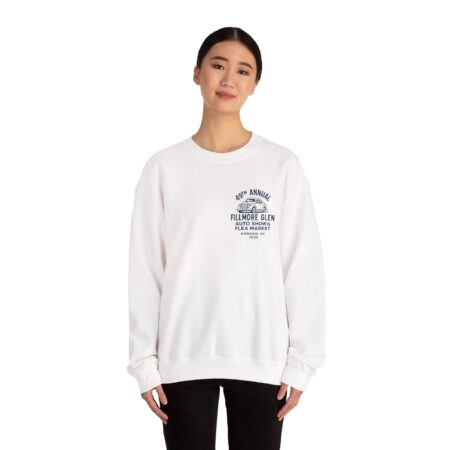 49 Years of Horsepower & History – Fillmore Glen Auto Show and Flea Market  Unisex heavy blend crewneck sweatshirt. - Image 4