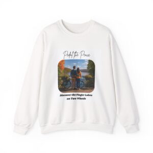 Peaceful Cycling Sweatshirt | Unisex Crewneck | Nature Lover Gift | Outdoor Adventure Apparel | Fall Fashion Layer
