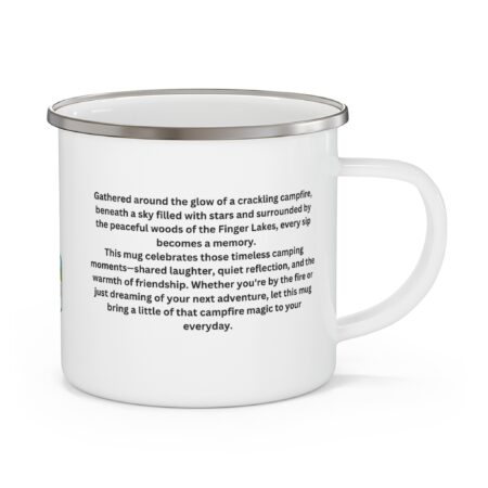 Enamel Camping Mug for Adventure Lovers - Outdoor Gift, Campfire Coffee Cup, Nature Lover's Mug, Hiking Accessory, Travel Mug - Image 3