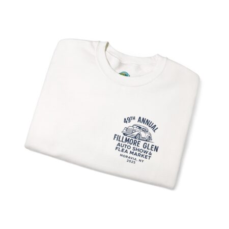 49 Years of Horsepower & History – Fillmore Glen Auto Show and Flea Market  Unisex heavy blend crewneck sweatshirt. - Image 3