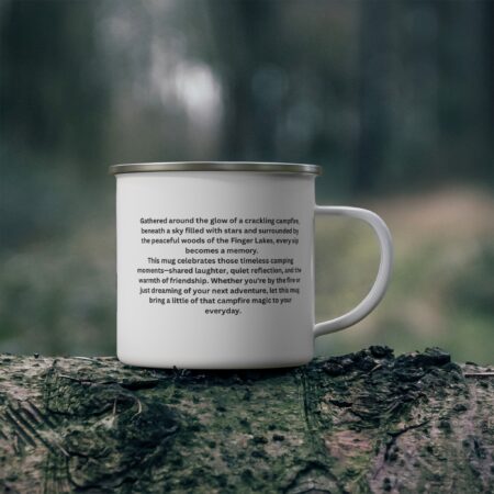 Enamel Camping Mug for Adventure Lovers - Outdoor Gift, Campfire Coffee Cup, Nature Lover's Mug, Hiking Accessory, Travel Mug - Image 4