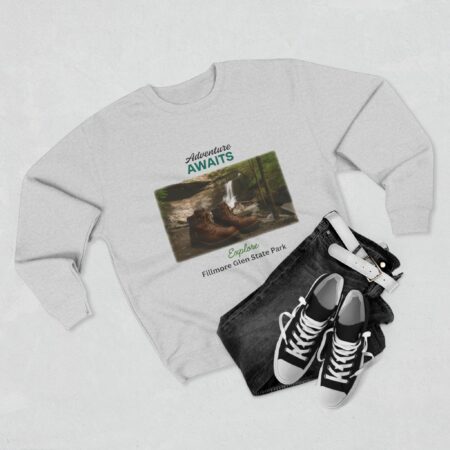 Adventure Awaits Sweatshirt, Cozy Unisex Crewneck for Outdoor Enthusiasts, Perfect Gift for Nature Lovers, Hiking Apparel, Adventure - Image 3