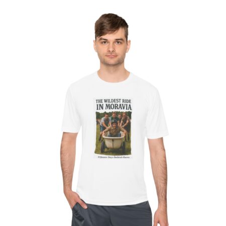 Unisex Moisture-Wicking Tee - 'The Wildest Ride in Moravia' Vintage Tee, Fun Gift for Adventure Lovers, Casual Wear, Eco-Friendly Apparel - Image 3
