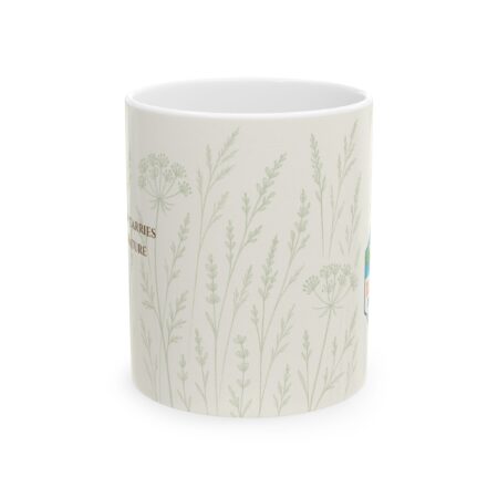 Botanical Serenity Ceramic Mug, Botanical Coffee Mug, Nature-Inspired Tea Mug, Gift for Plant Lovers, Eco-Friendly Mug - Image 2