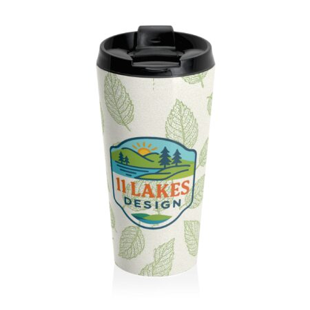 peppermint leaf eco travel mug