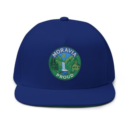 Embroidered Moravia Proud Flat Bill Cap - Image 5