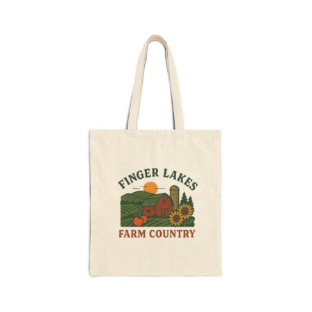 Finger Lakes Farm Country Cotton Canvas Tote Bag