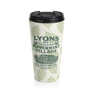 peppermint leaf eco travel mug