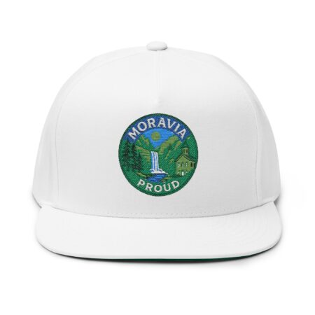 Embroidered Moravia Proud Flat Bill Cap