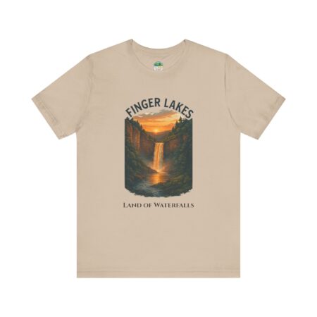 finger lakes waterfall short sleeve tee,