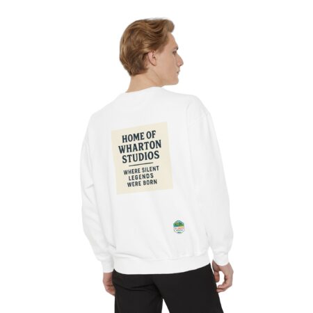 Cozy Cinema Sweatshirt - Ithaca Reel Beginnings, Home of Wharton Studios - Image 4