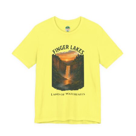 finger lakes waterfall short sleeve tee,