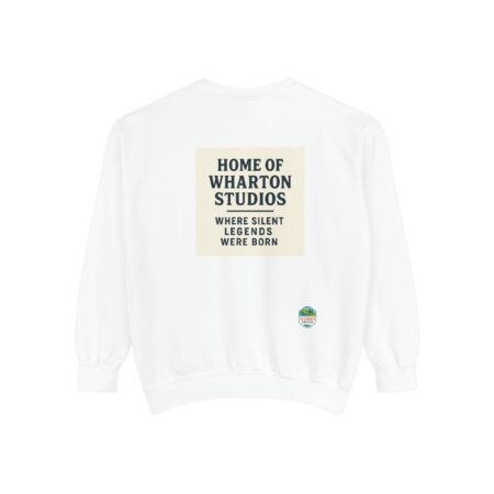Cozy Cinema Sweatshirt - Ithaca Reel Beginnings, Home of Wharton Studios - Image 2