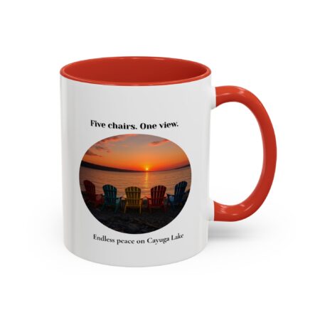 serene sunset coffee mug | cozy drinkware for nature lovers, gift for coffee enthusiasts, lakeside vibes, home decor, relaxation