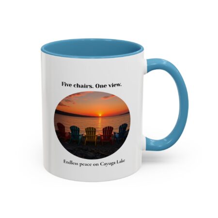 serene sunset coffee mug | cozy drinkware for nature lovers, gift for coffee enthusiasts, lakeside vibes, home decor, relaxation