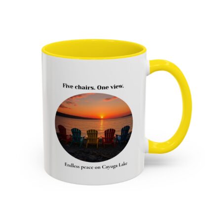 serene sunset coffee mug | cozy drinkware for nature lovers, gift for coffee enthusiasts, lakeside vibes, home decor, relaxation