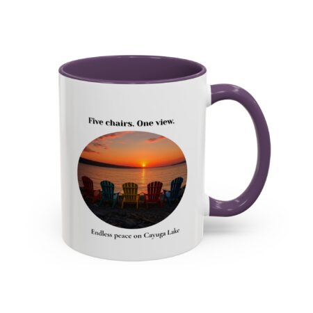 serene sunset coffee mug | cozy drinkware for nature lovers, gift for coffee enthusiasts, lakeside vibes, home decor, relaxation