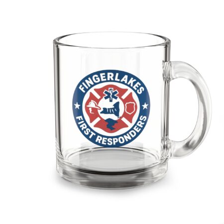 first responders glass mug, 10oz