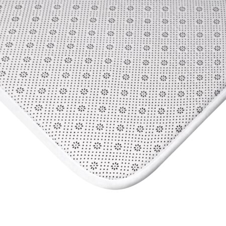 elegant floral bath mat