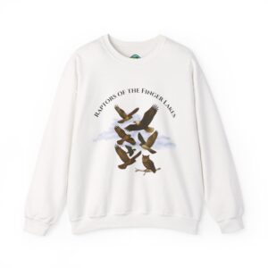 raptors of the finger lakes crewneck sweatshirt