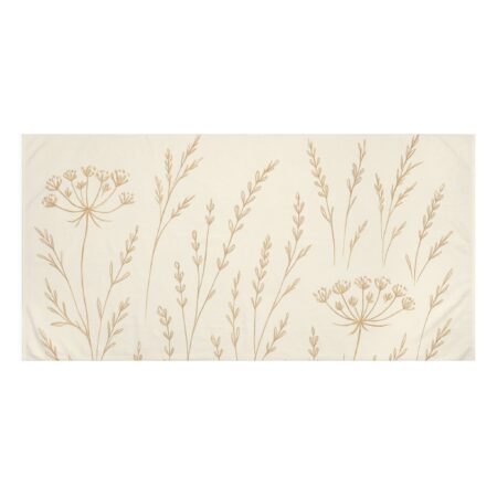 elegant floral mink cotton towel | soft bath towel
