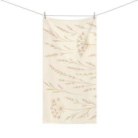 elegant floral mink cotton towel | soft bath towel