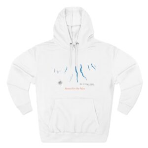 nature inspired three panel fleece hoodie, adventure hoodie, cozy outdoor wear, gift for nature lovers, graphic fleece top