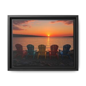 finger lakes sunset canvas print