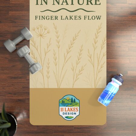 grounded in nature yoga mat, eco friendly exercise mat, yoga essentials, fitness gift, meditation mat, mindfulness practice, home workout