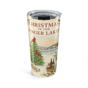 christmas in the finger lakes tumbler