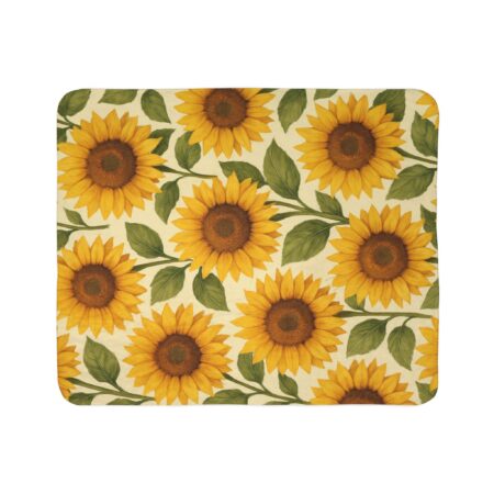 sunflower fleece sherpa blanket cozy home décor